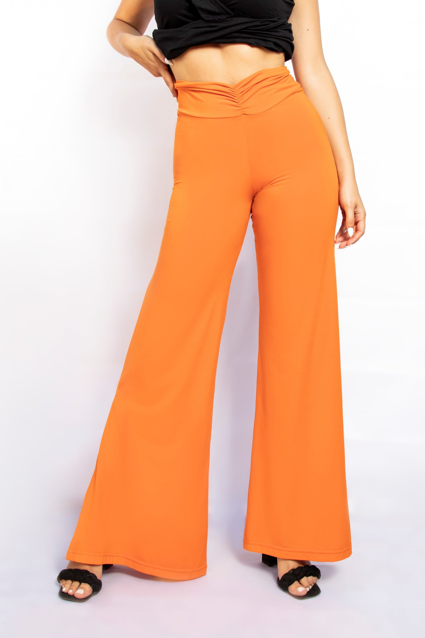 Orange Palazzo Trousers